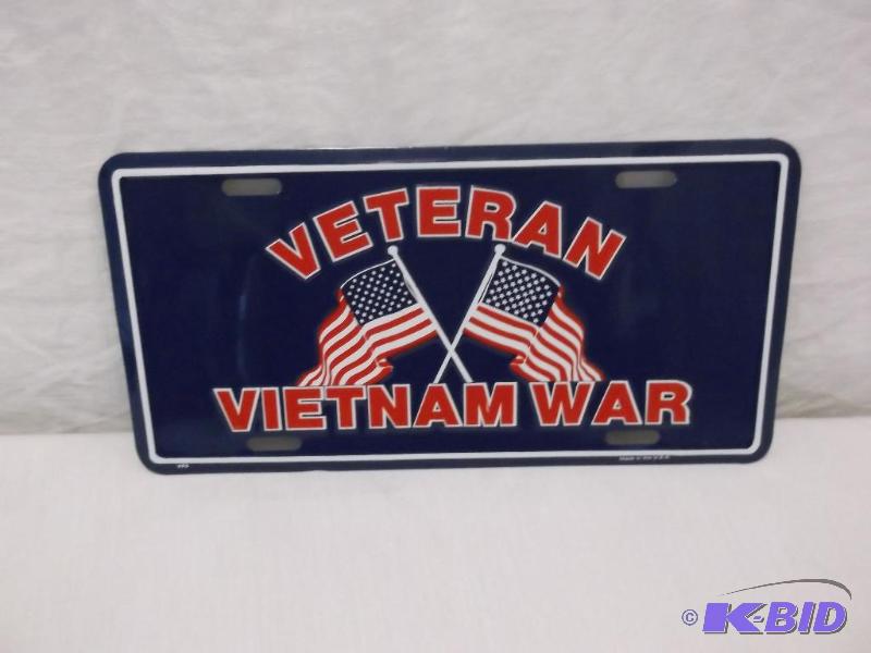 Collectable embossed VETERAN VIETNAM WAR lice...