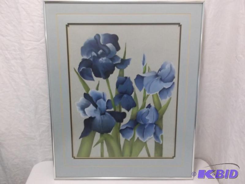 Nice Flower picture in metal frame measuring ...