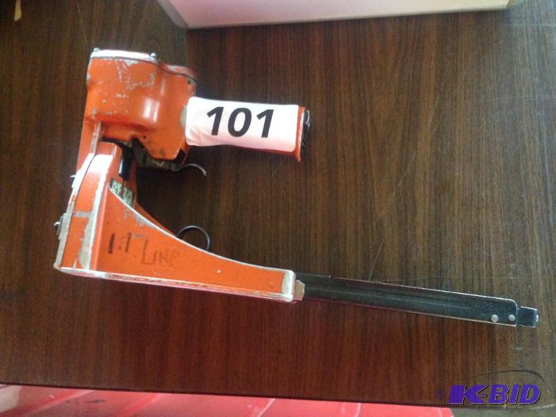 lot 101 image: Pneumatic box stapler....