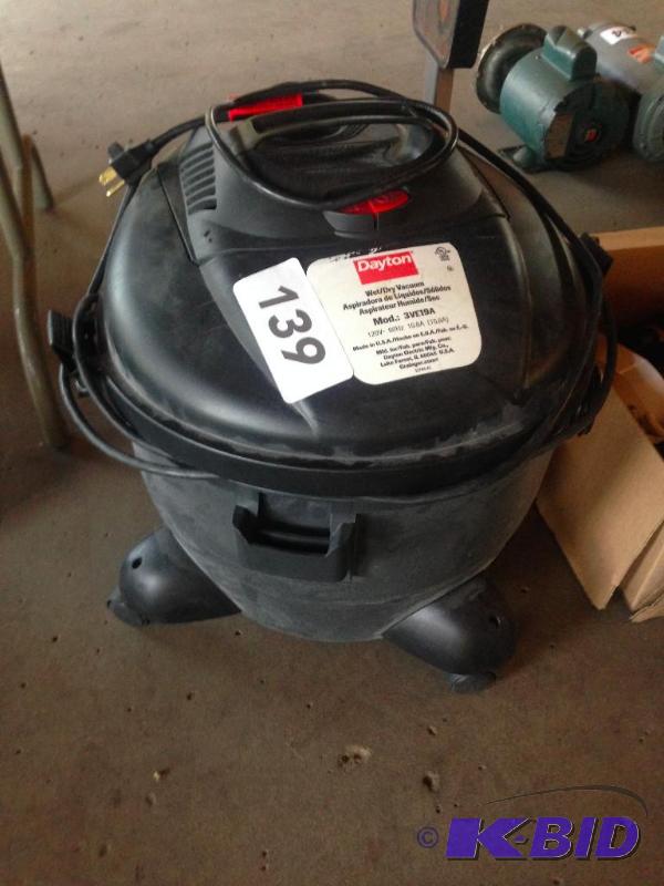 lot 139 image: Dayton shop vac wet  dry vacuum....