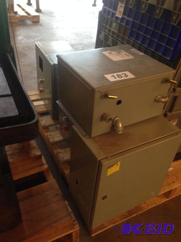lot 183 image: Lot of 4 misc electrical boxes....