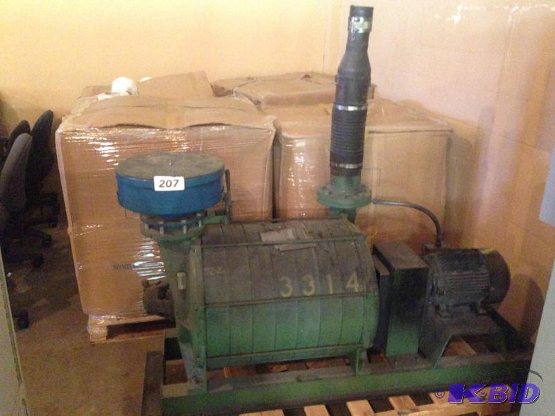 lot 207 image: Large Lamson blower. 10 hp....