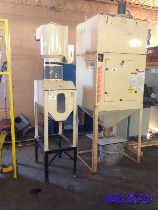lot 4 image: 2 piece dust collector units....
