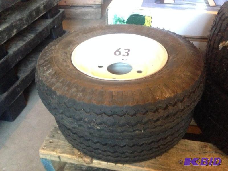 lot 63 image: 2 air tires 4.804.00-8 size....