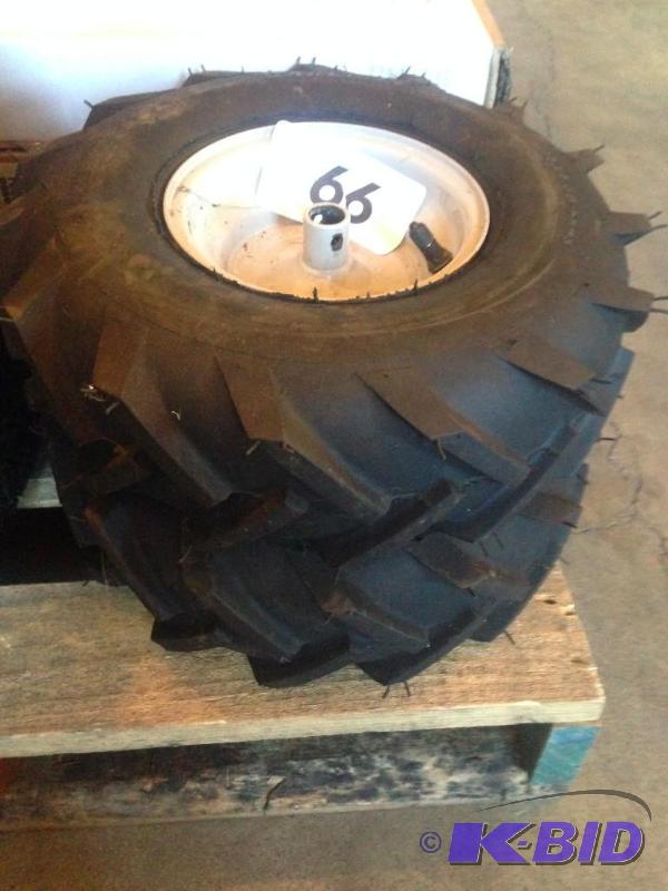 lot 66 image: 2 air tires for snow blower 14x4.50-6 size....