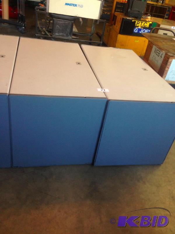 lot 71 image: 2 desk units....