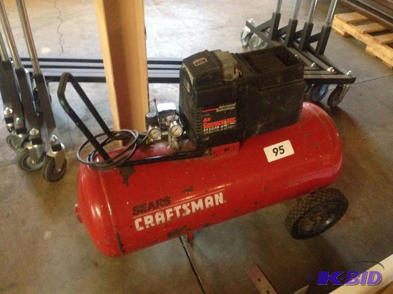 lot 95 image: Craftsman air compressor. Untested by us....