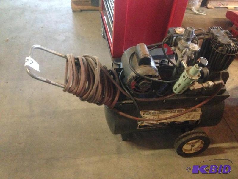 lot 97 image: Sears air compressor. Untested by us....