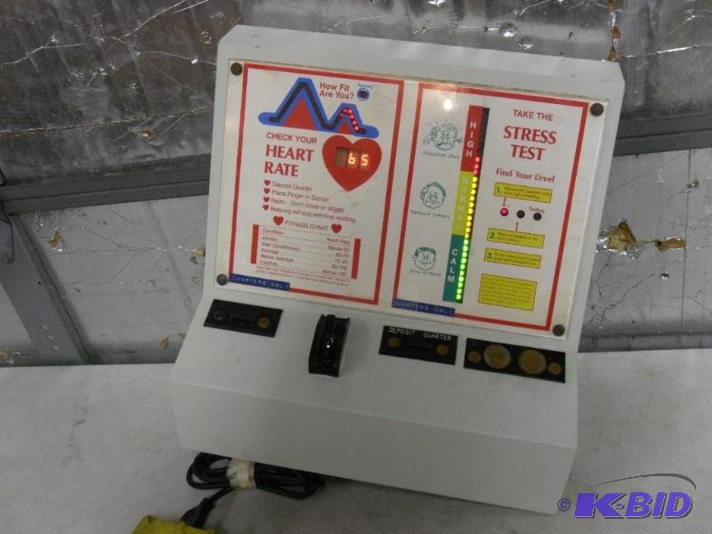 lot 112 image: Vintage Coin op novelty machine. Stress test ...