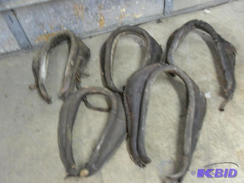 lot 122 image: 5 old horse collars. Conditions vary. Great f...