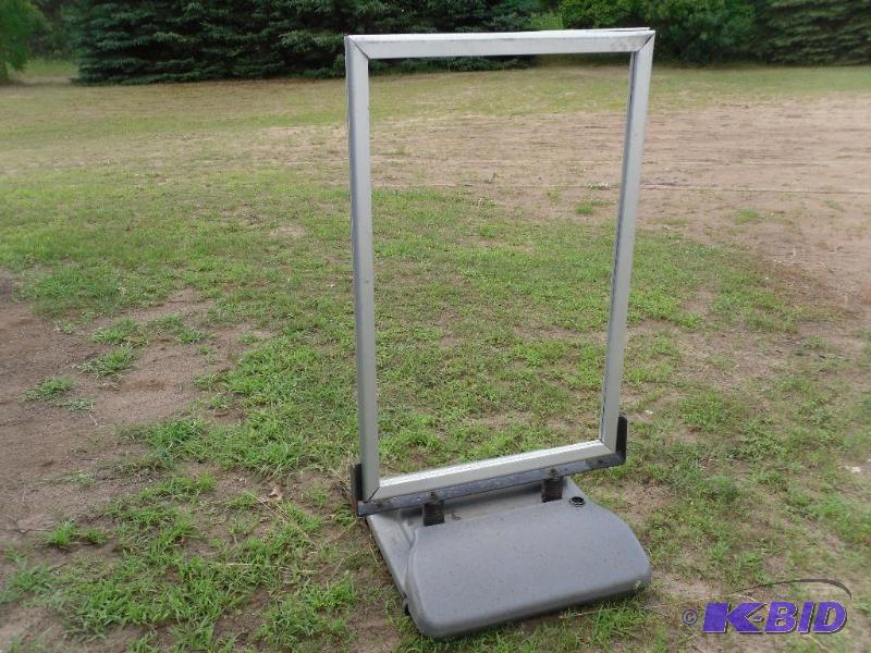 lot 129 image: Outdoor sidewalk sign. Fill base with sand or...