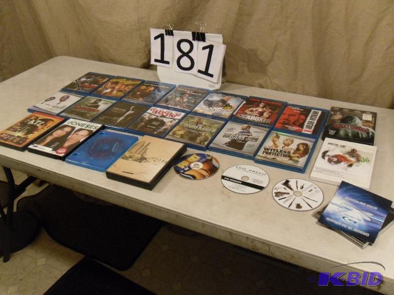 lot 181 image: Lot of 15 Blu Rays and a few DVDs. ...