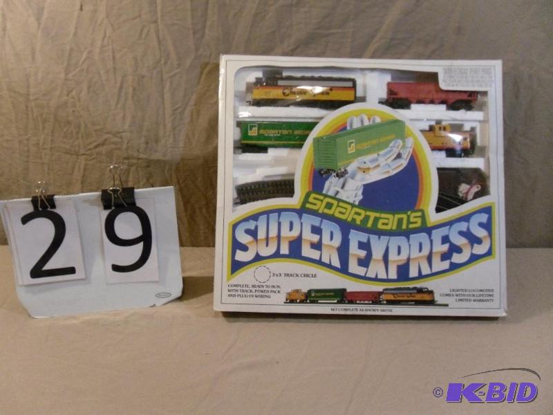 lot 29 image: Spartans Super Express HO Scale Train Set. 3...