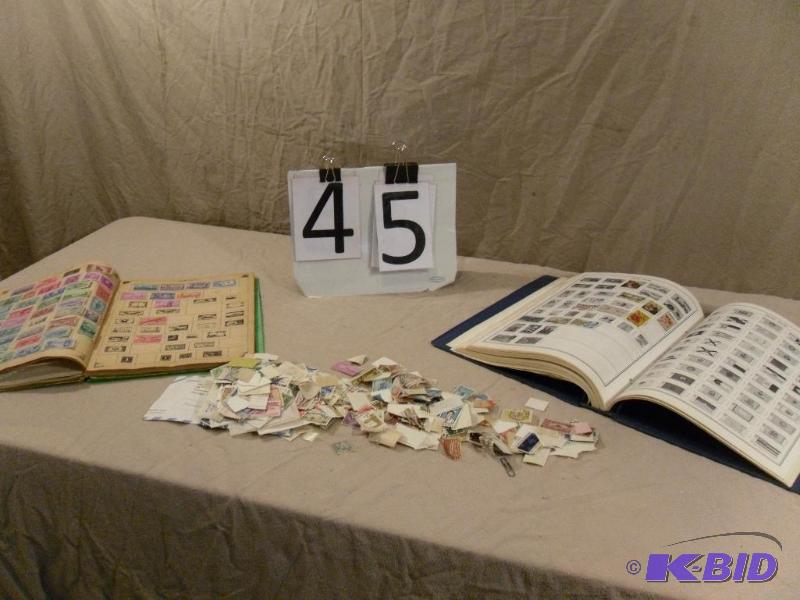 lot 45 image: Old Stamp Collection and 2 Collector Albums. ...
