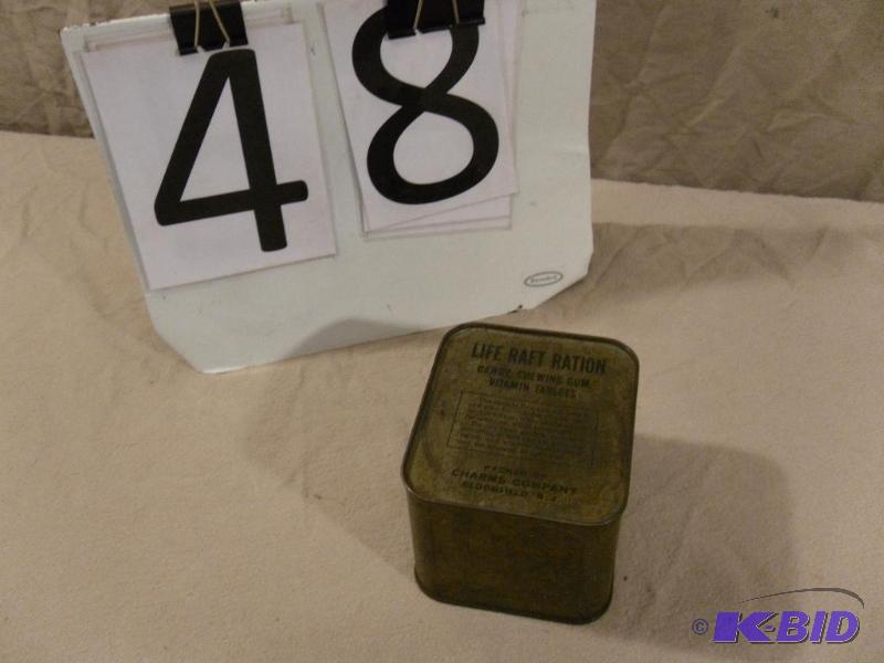 lot 48 image: Old Life Raft Ration (Candy, Chewing Gum, Vit...