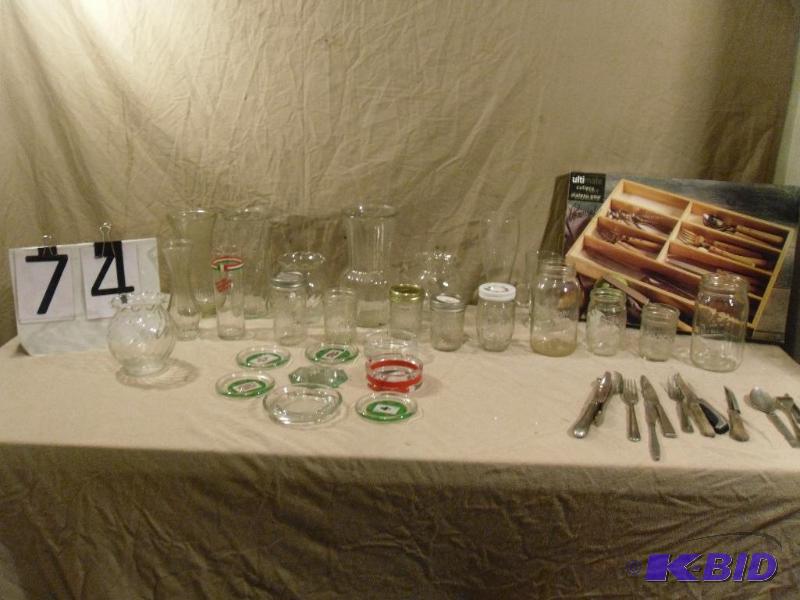lot 74 image: Lot of Assorted Canning Jars (some with lids)...
