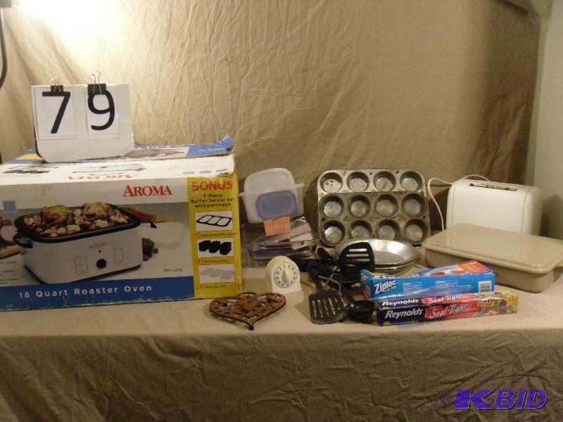 lot 79 image: Aroma 18 qt Roaster (appears to be new in box...