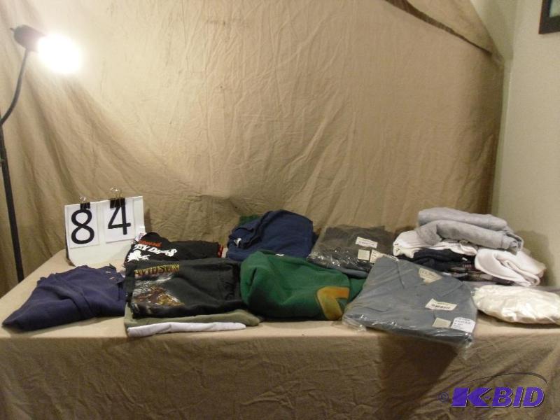 lot 84 image: Lot of Mens Clothing. Mostly M-L. Harley Davi...