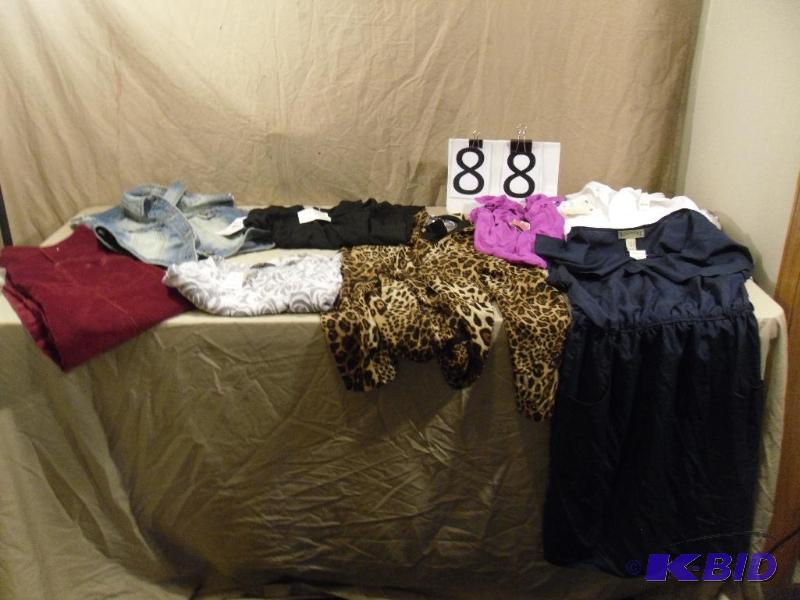 lot 88 image: NEW Womens Medium Tops, Dress, and Size 8 Beb...