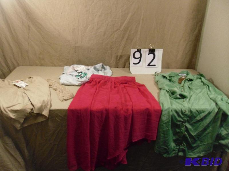 lot 92 image: NEW Womens&nbspSize Large Clothing. All from...