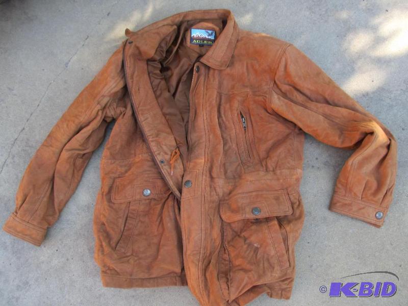 lot 107 image: brown Adler medium jacket...