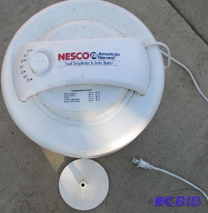 lot 113 image: nesco food dehydrator and jerky maker...