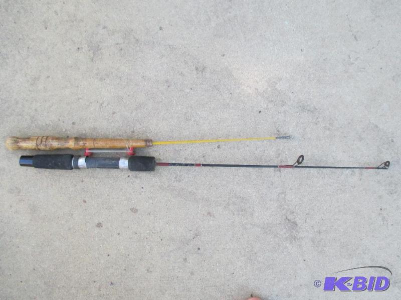 lot 121 image: pair of 2 small fishing poles...