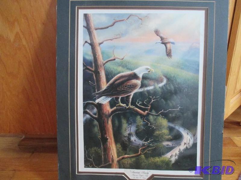 lot 13 image: &quotAmerican Beauty" matted picture by...
