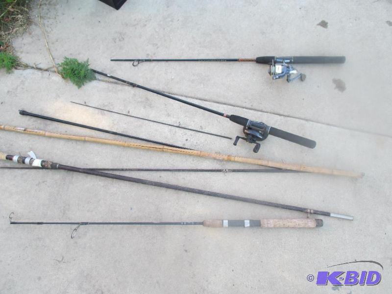 lot 134 image: lot of fishing poles...