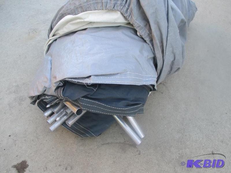 lot 147 image: steal fold tent...