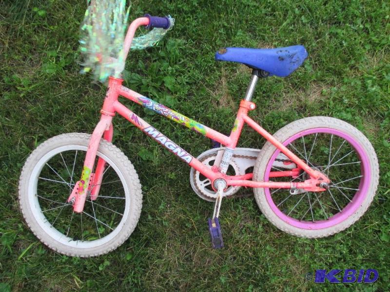 lot 17 image: Girls small Tropical Blast Magna bike needs w...