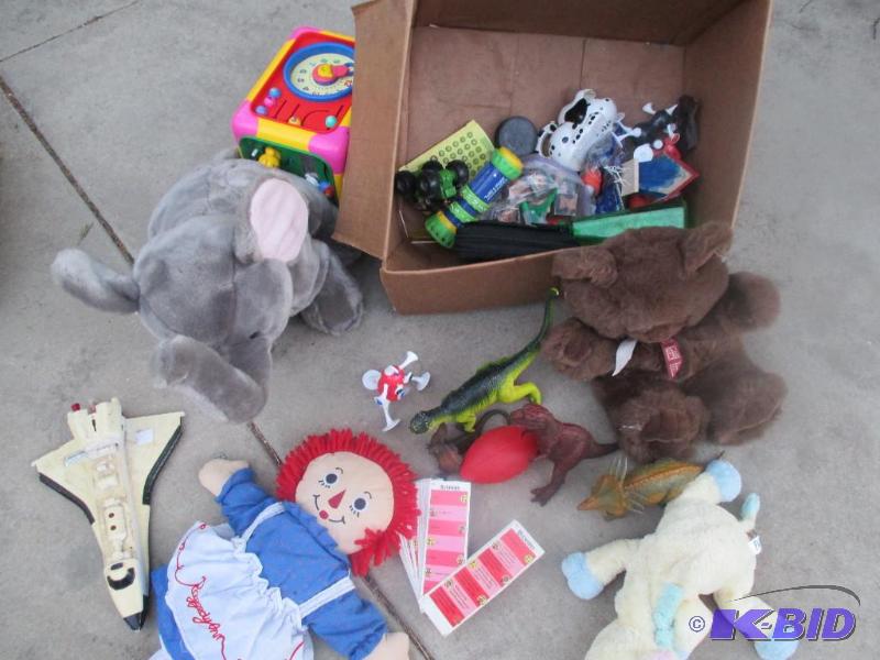 lot 187 image: large box of toys...
