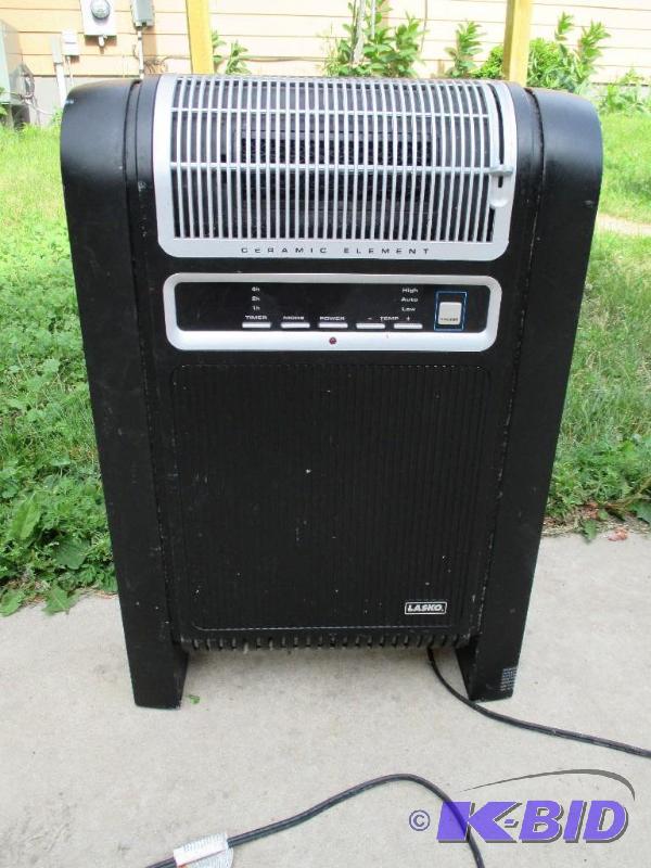 lot 43 image: lasko seranic element heater...