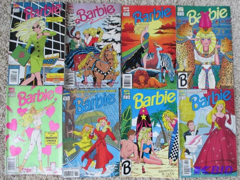 lot 5 image: Marvel Comics lot of 8 Barbie comics...