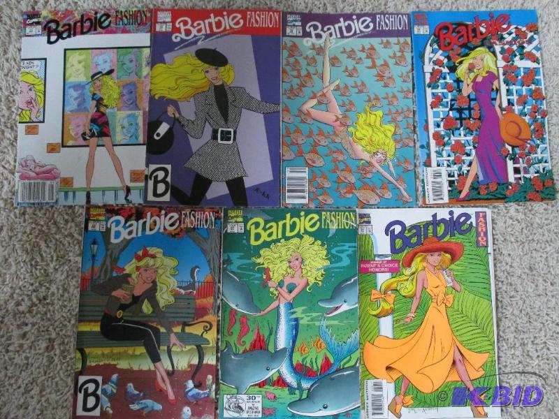 lot 7 image: Marvel Comics lot of 7 Barbie Fashion comics...