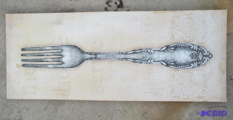 lot 73 image: fork picture, joshua 2415 bible saying...