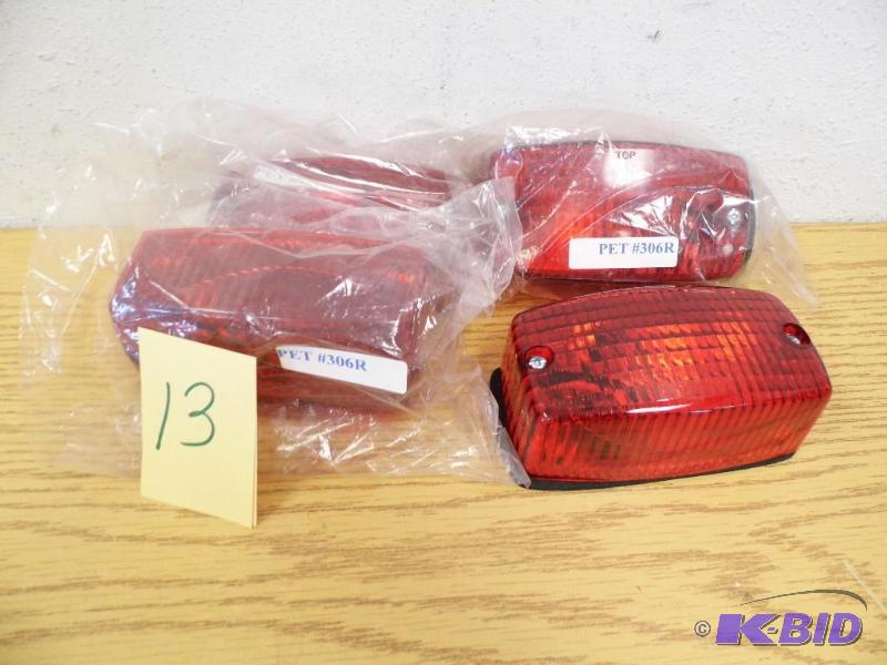 4 Surface Mount Lights  - Red