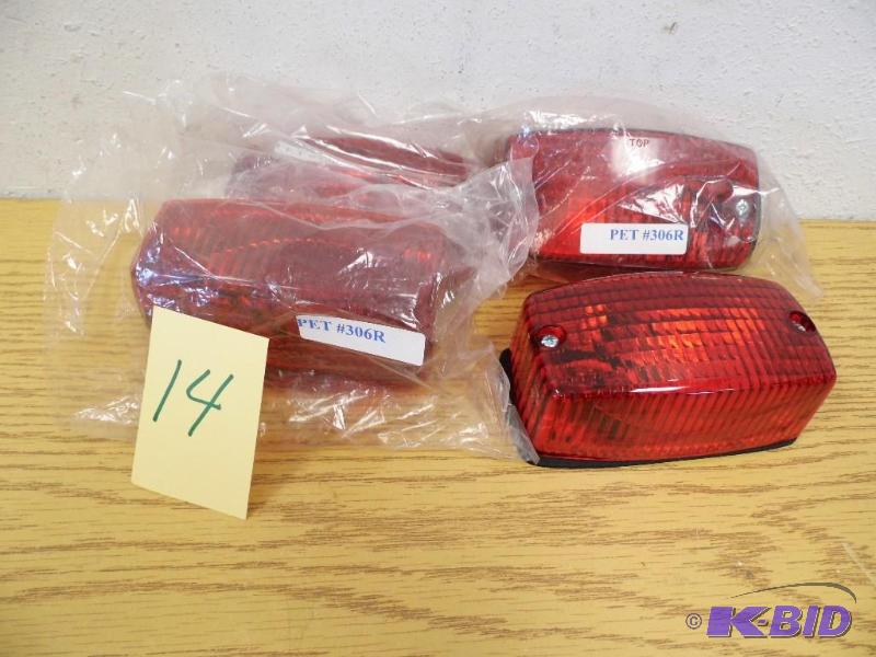 4 Surface Mount Lights  - Red