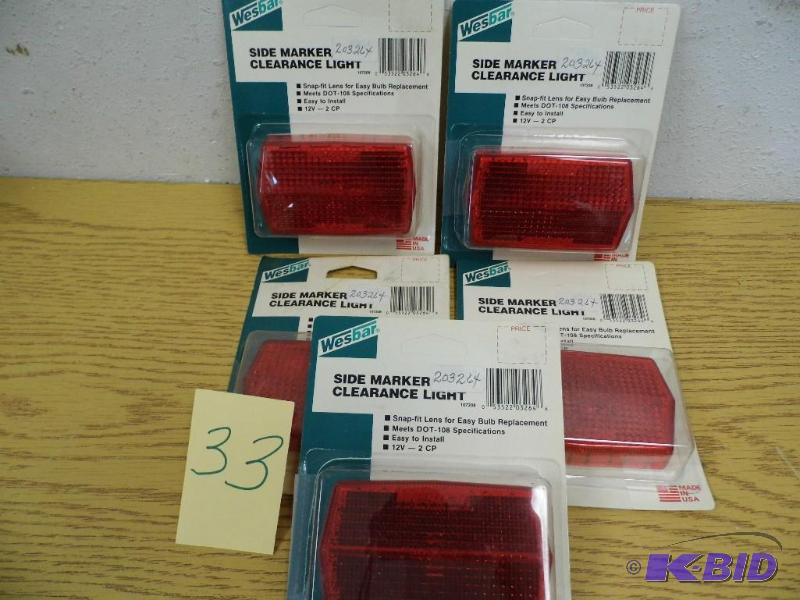5 Side Marker Clearance Lights - Red