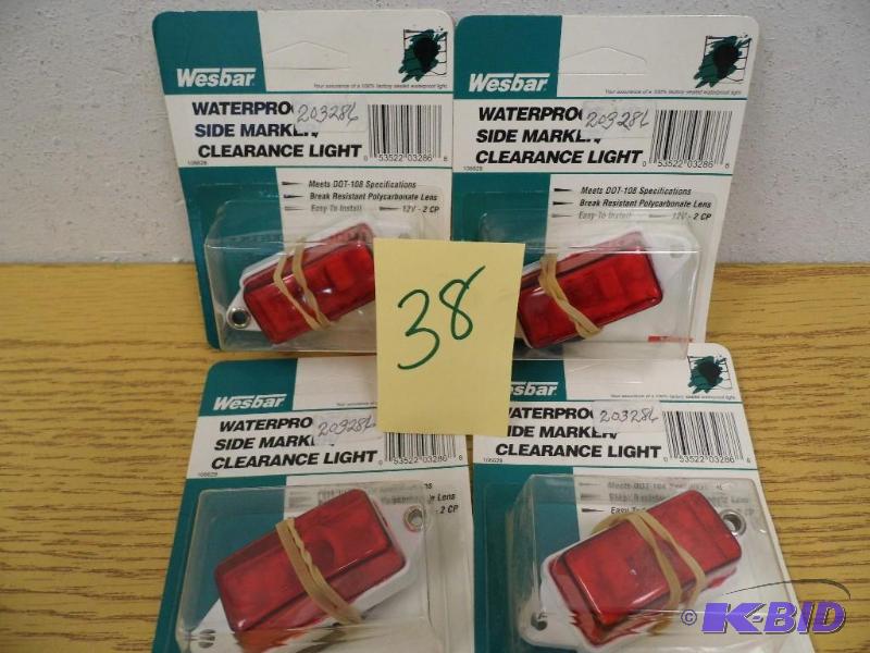 4 Waterproof Side Marker Clearance Lights