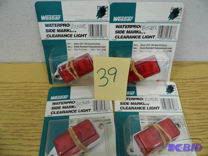 4 Waterproof Side Marker Clearance Lights