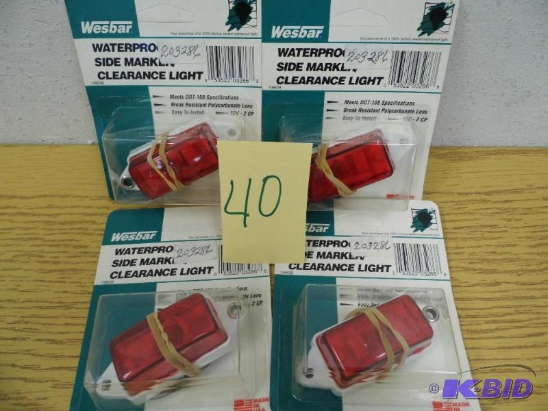 4 Waterproof Side Marker Clearance Lights