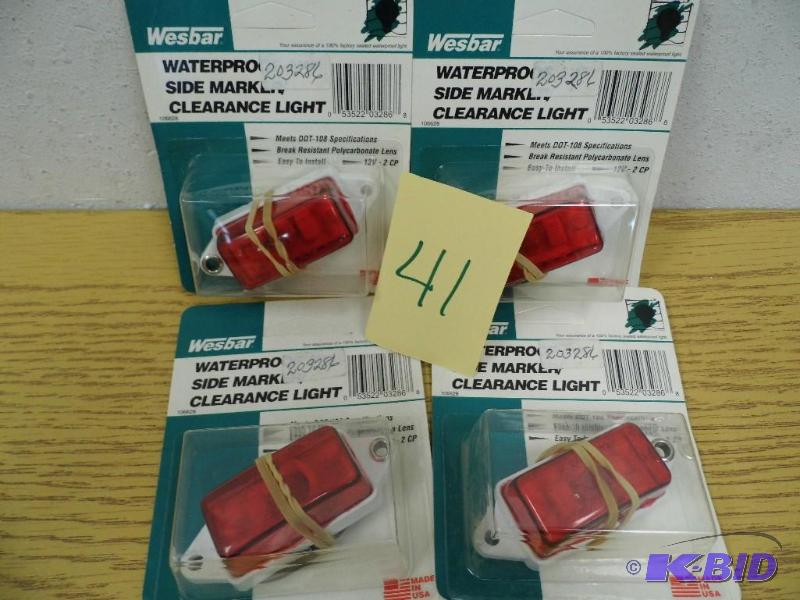 4 Waterproof Side Marker Clearance Lights