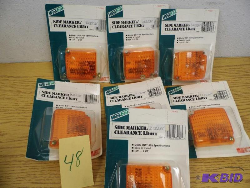 7 Side Marker Clearance Lights - Amber