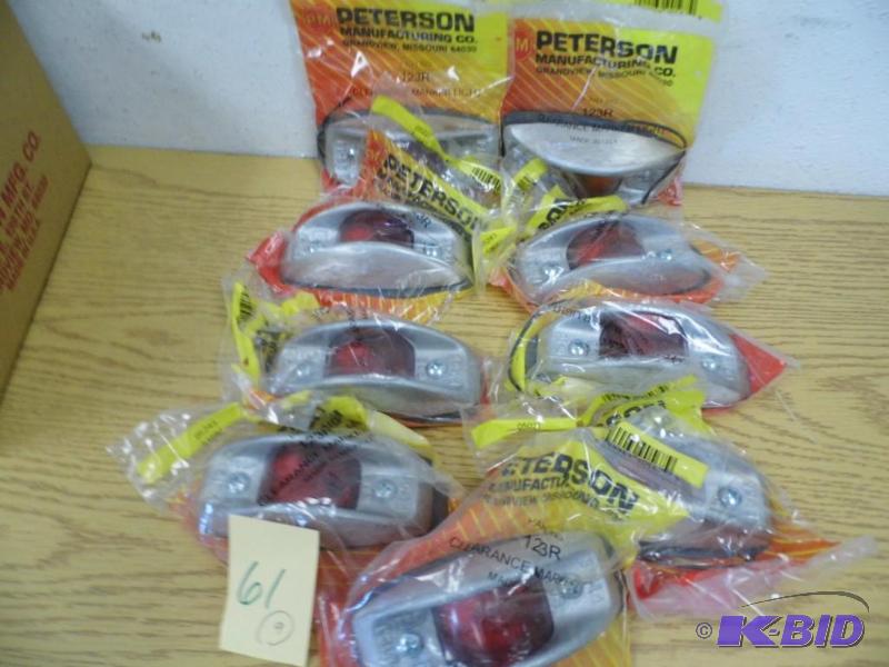 9 Clearance Marker Lights - Red