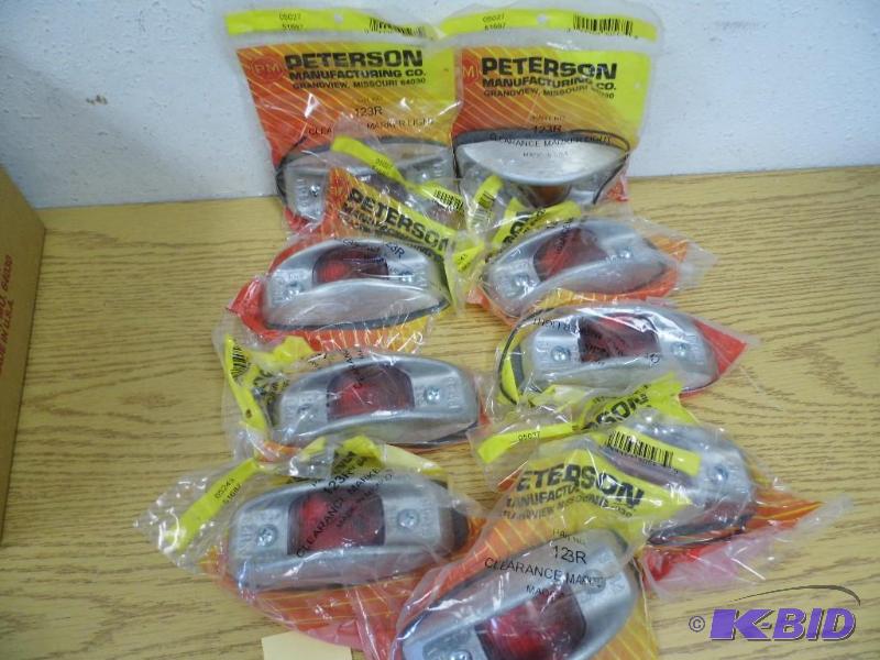 9 Clearance Marker Lights - Red