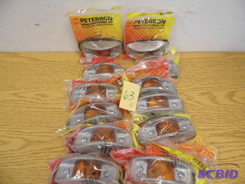 12 Clearance Marker Lights - Amber