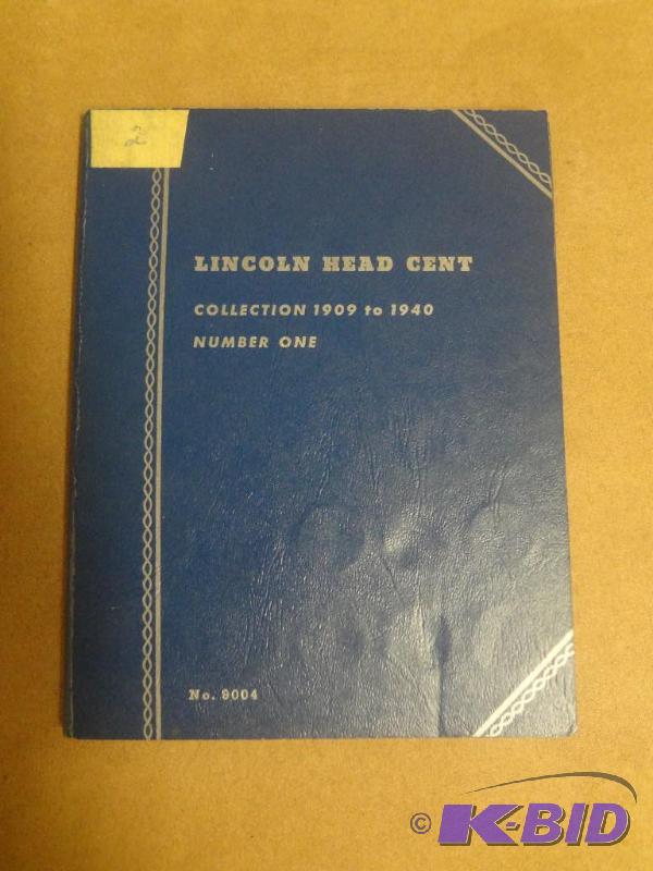 109-1940 Lincoln Head Cent Book, Near Complet...
