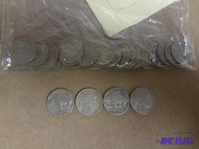 (36) 1925 Buffalo Nickels...