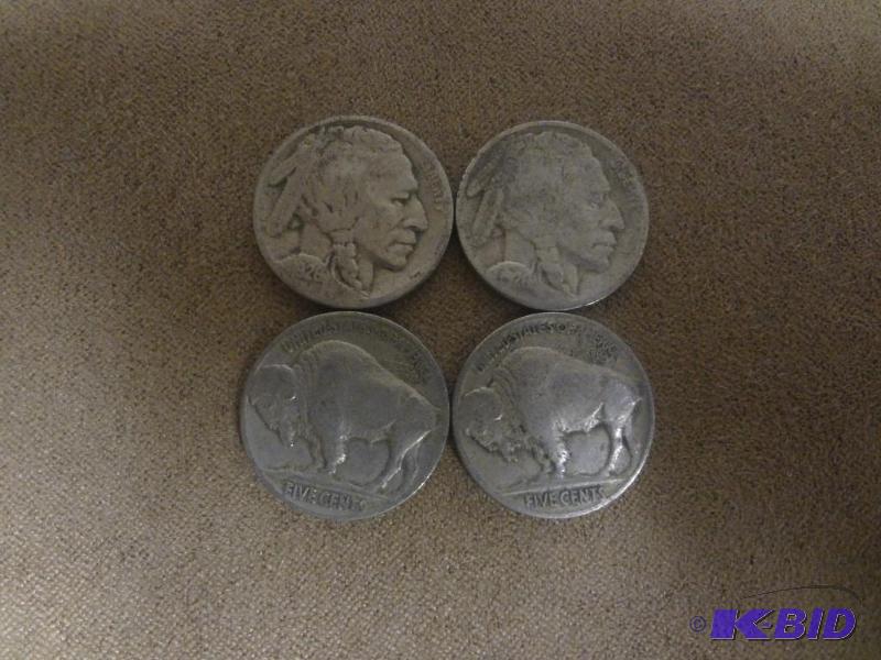 (4) 1926 Buffalo Nickels...